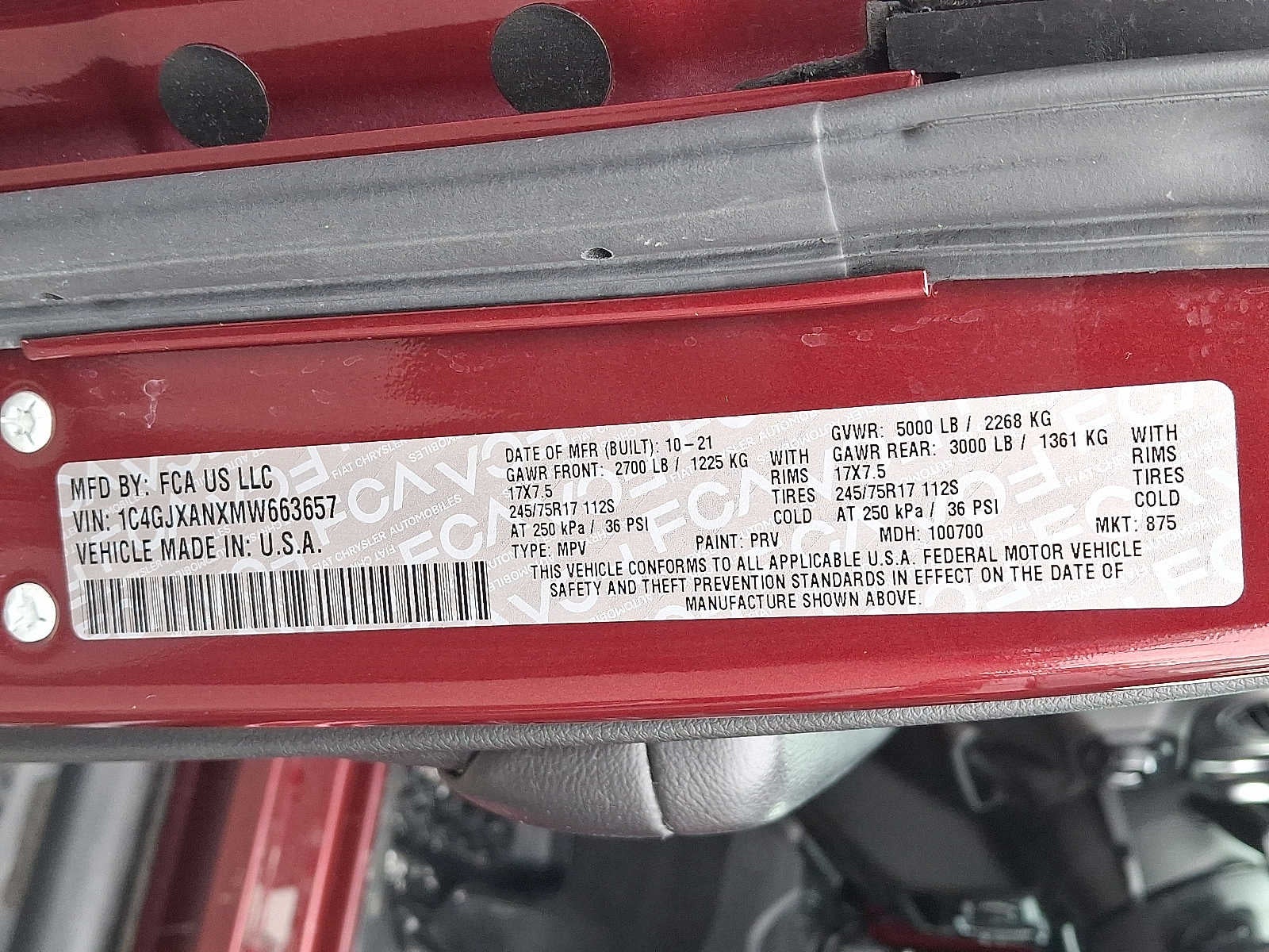 2021 Jeep Wrangler Sport