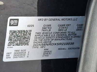 2025 Chevrolet Tahoe LT