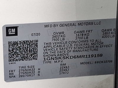 2021 Chevrolet Tahoe Premier