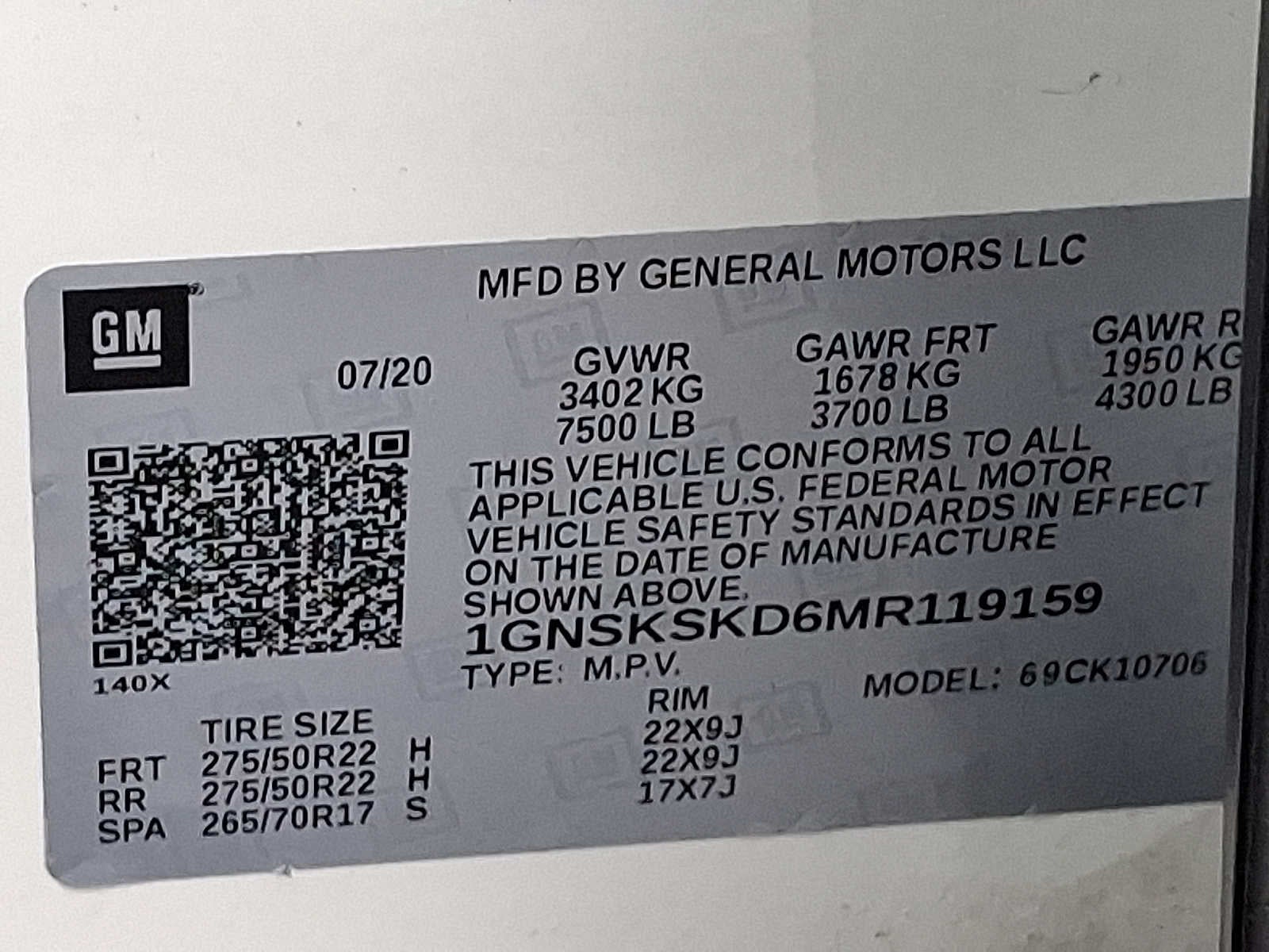 2021 Chevrolet Tahoe Premier