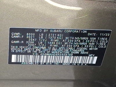 2024 Subaru Ascent Onyx Edition