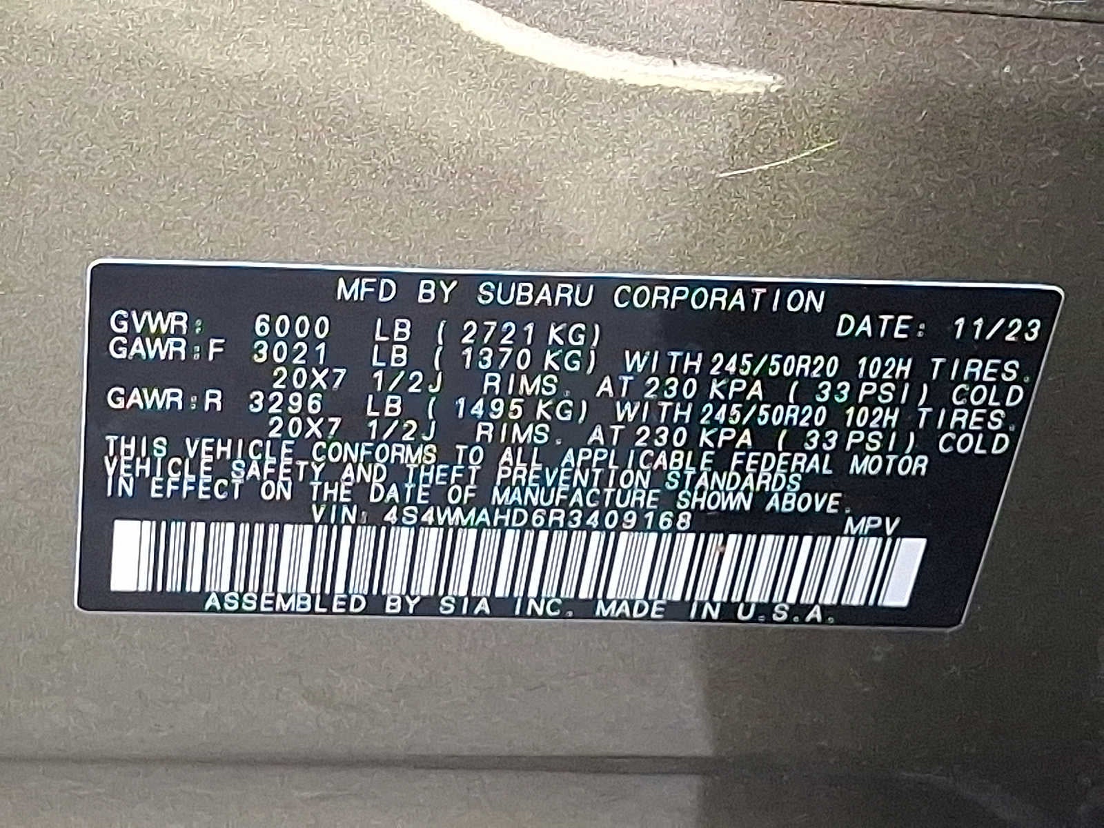 2024 Subaru Ascent Onyx Edition