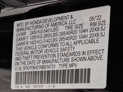 2022 Honda Passport Elite
