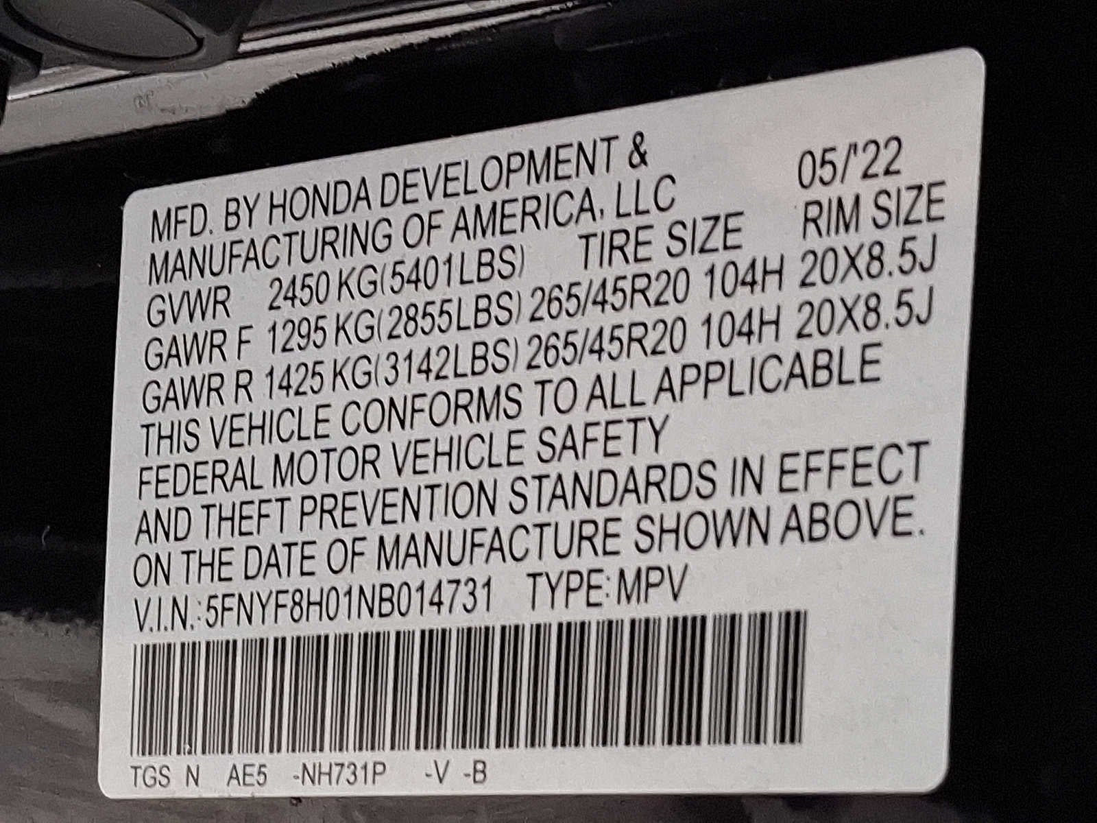 2022 Honda Passport Elite