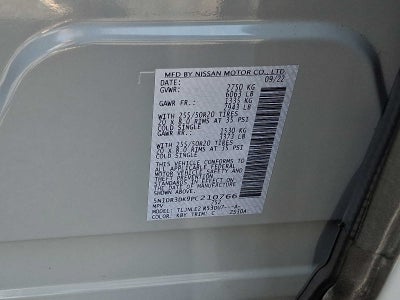 2023 Nissan Pathfinder Platinum
