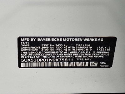2022 BMW X3 xDrive30i
