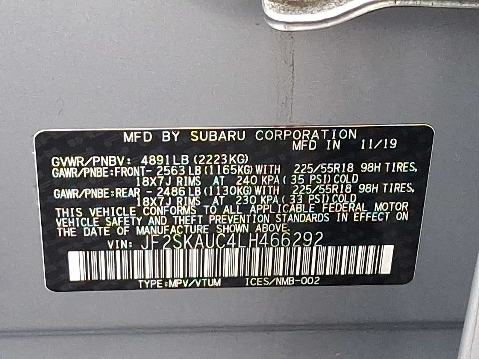 2020 Subaru Forester Limited