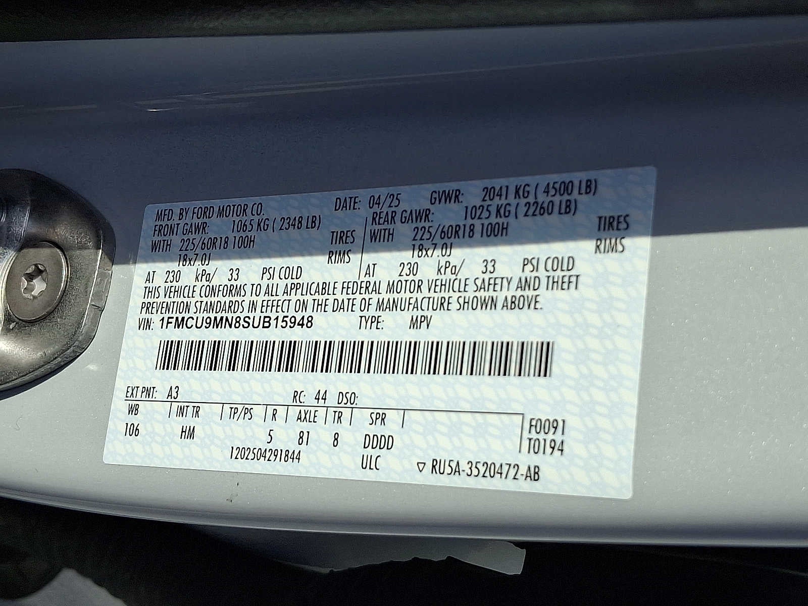 2025 Ford Escape ST-Line