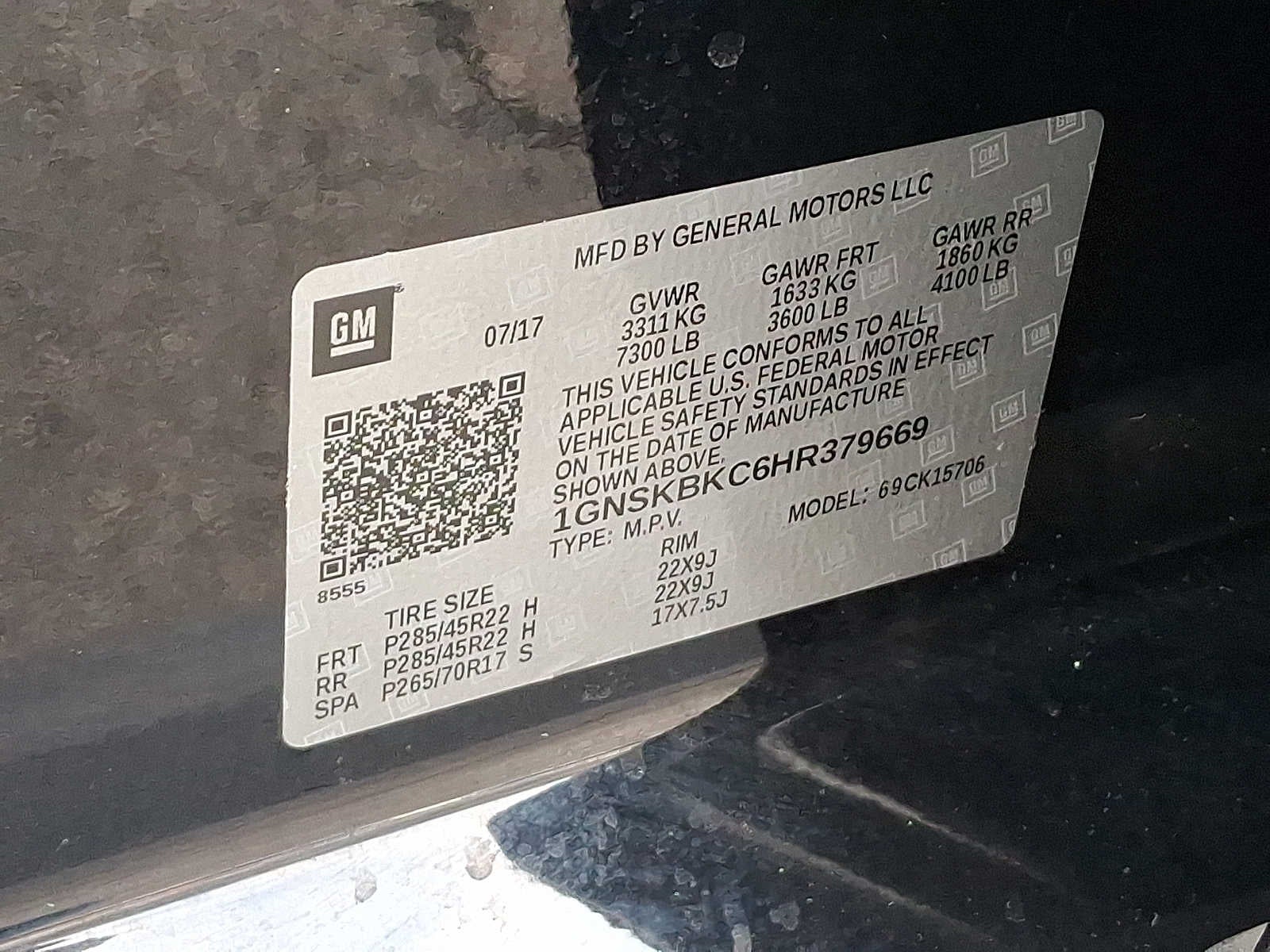 2017 Chevrolet Tahoe LT