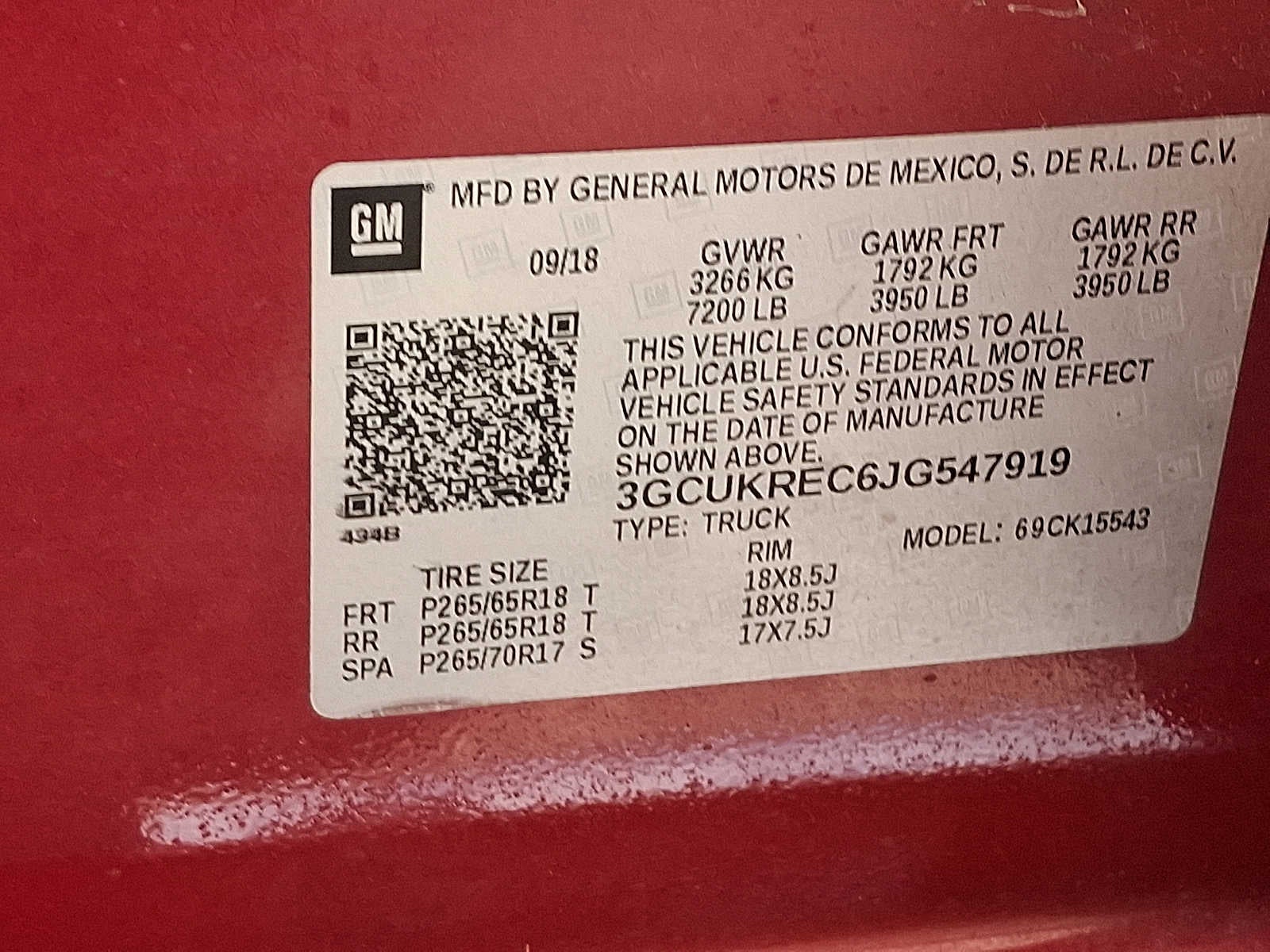 2018 Chevrolet Silverado 1500 LT
