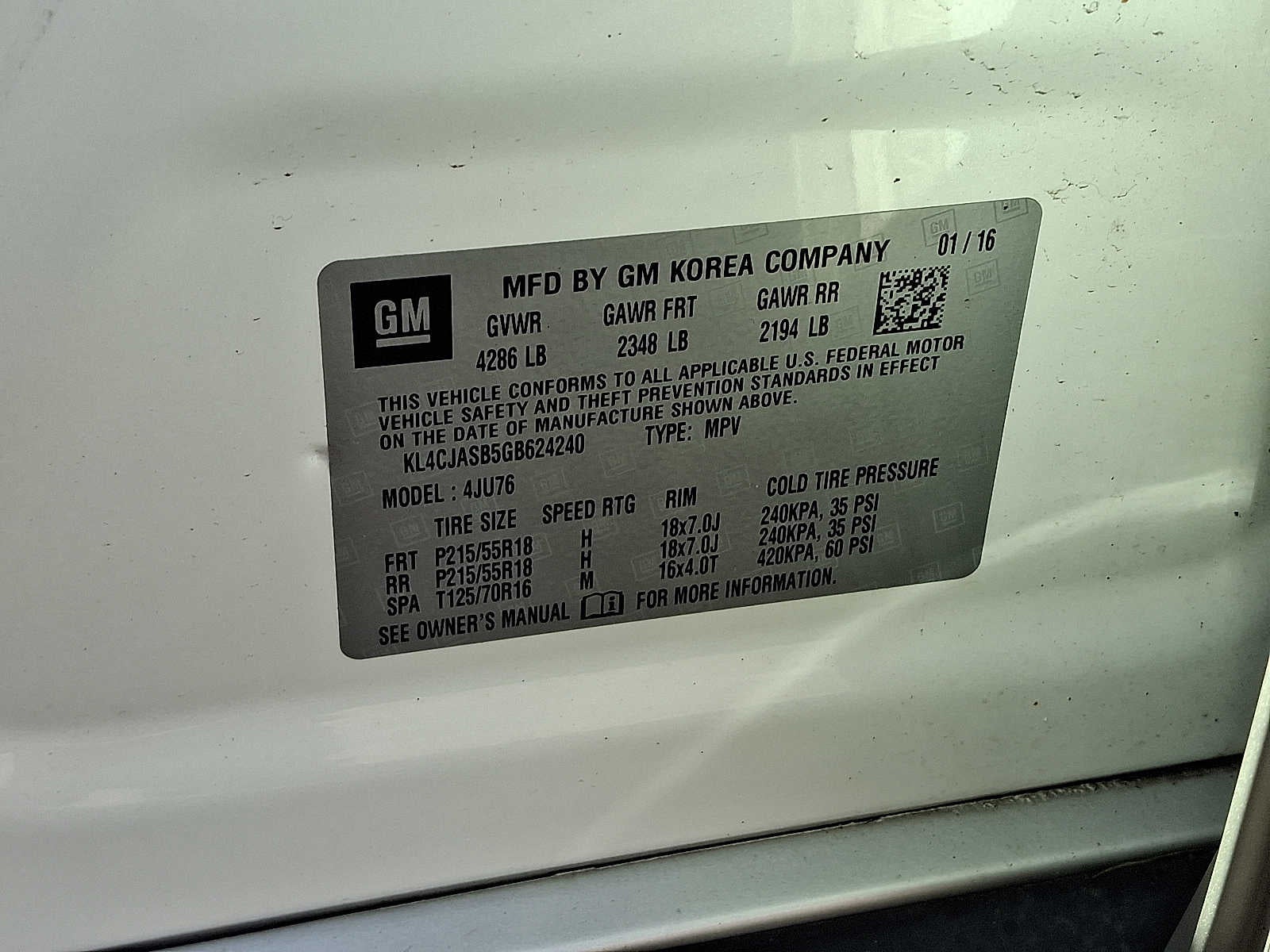 2016 Buick Encore Base