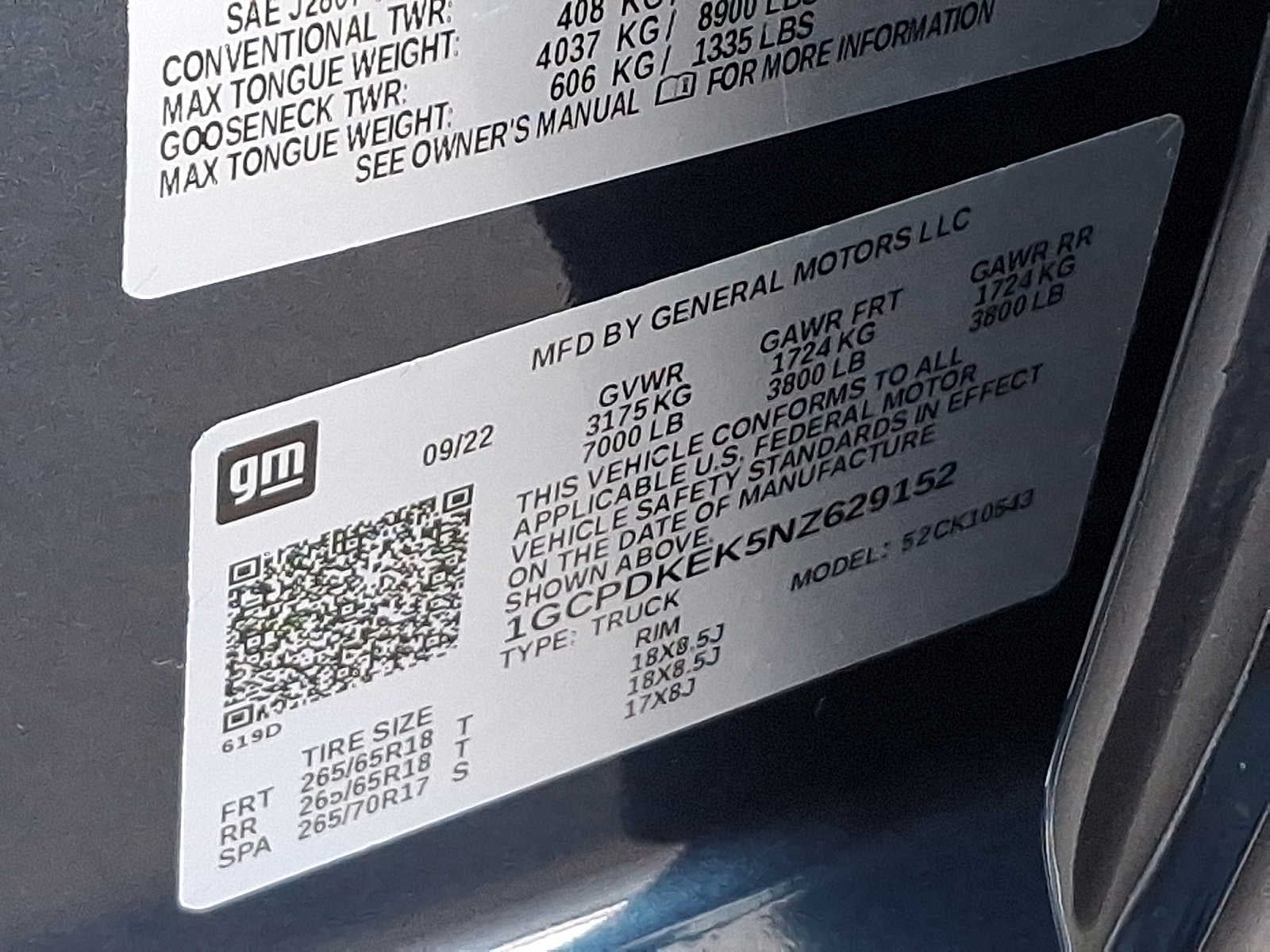 2022 Chevrolet Silverado 1500 LT (2FL)