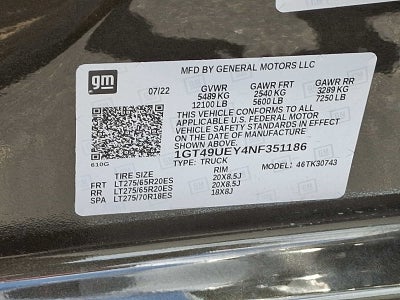 2022 GMC Sierra 3500 HD SLT