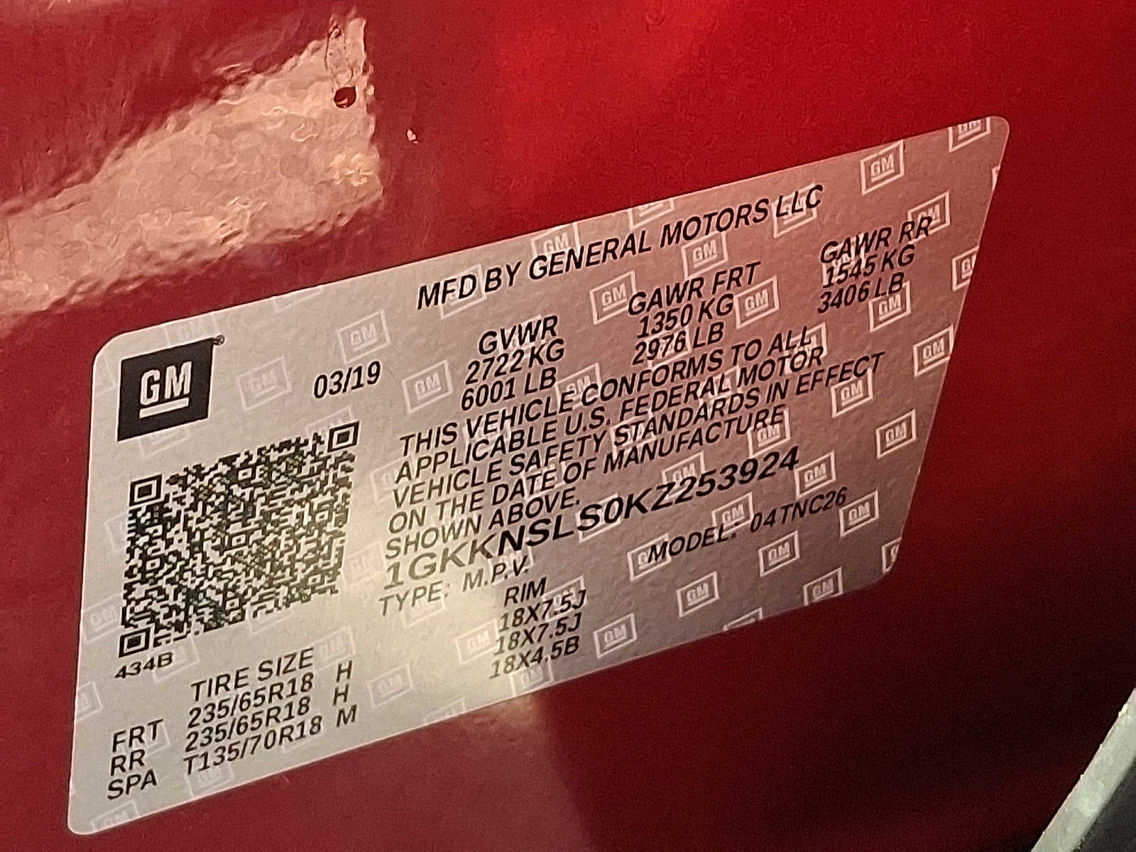 2019 GMC Acadia SLE