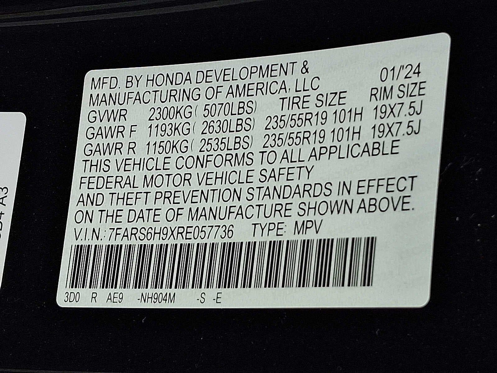 2024 Honda CR-V Hybrid Sport Touring